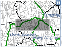 Widok okna nawigacji po mapie z określeniem, w którym miejscu znajduje się podgląd Widok okna nawigacji po mapie z określeniem, w którym miejscu znajduje się podgląd